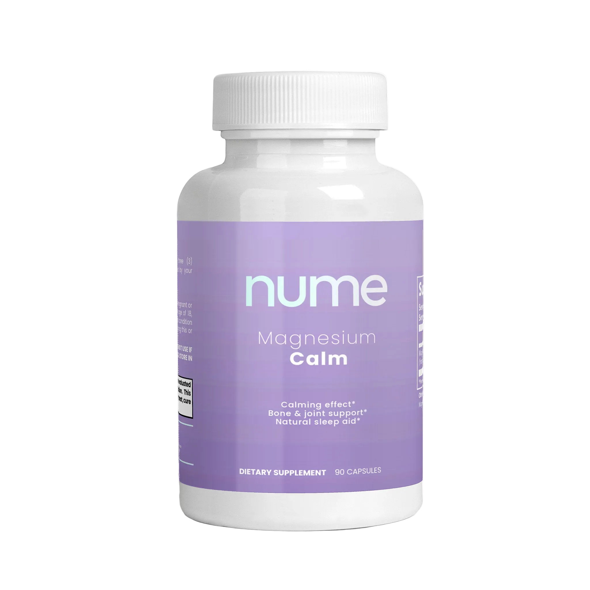 Nume supplement facts label