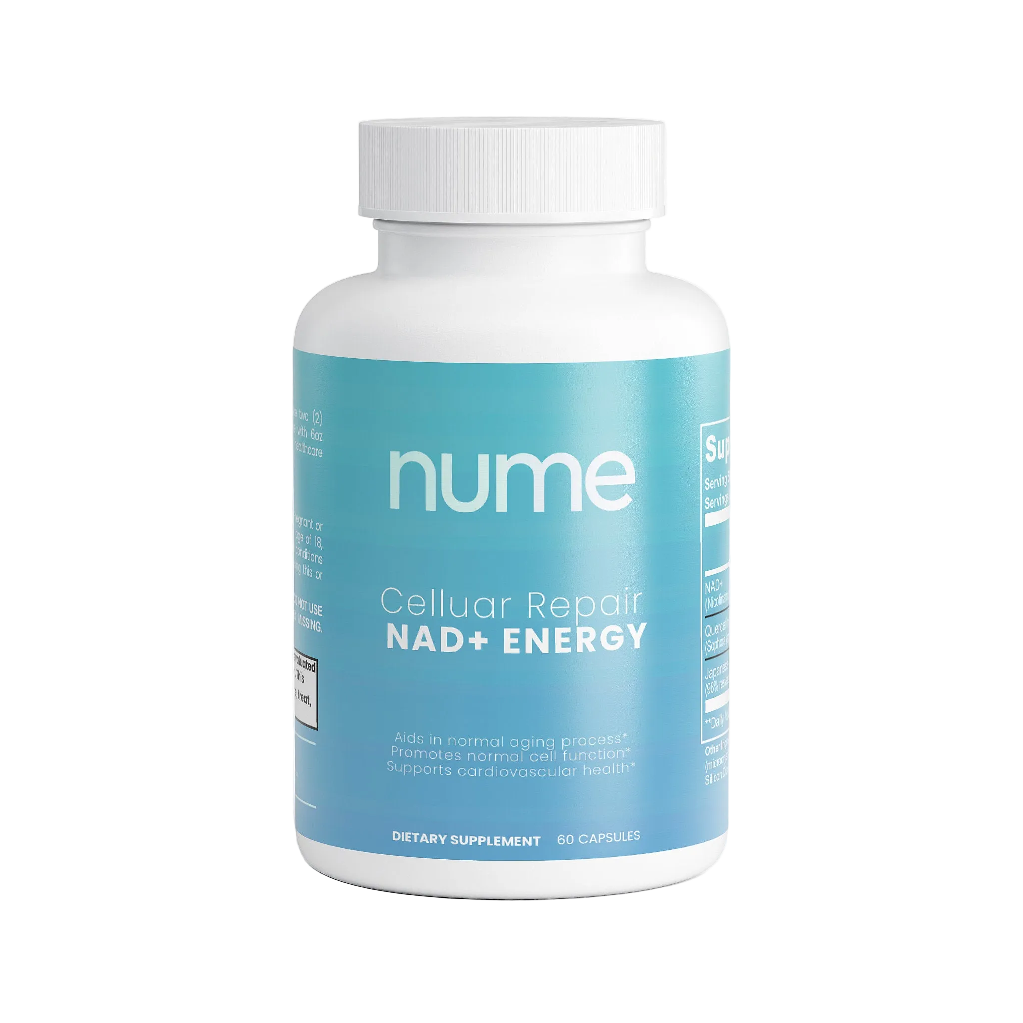 Nume supplement facts label