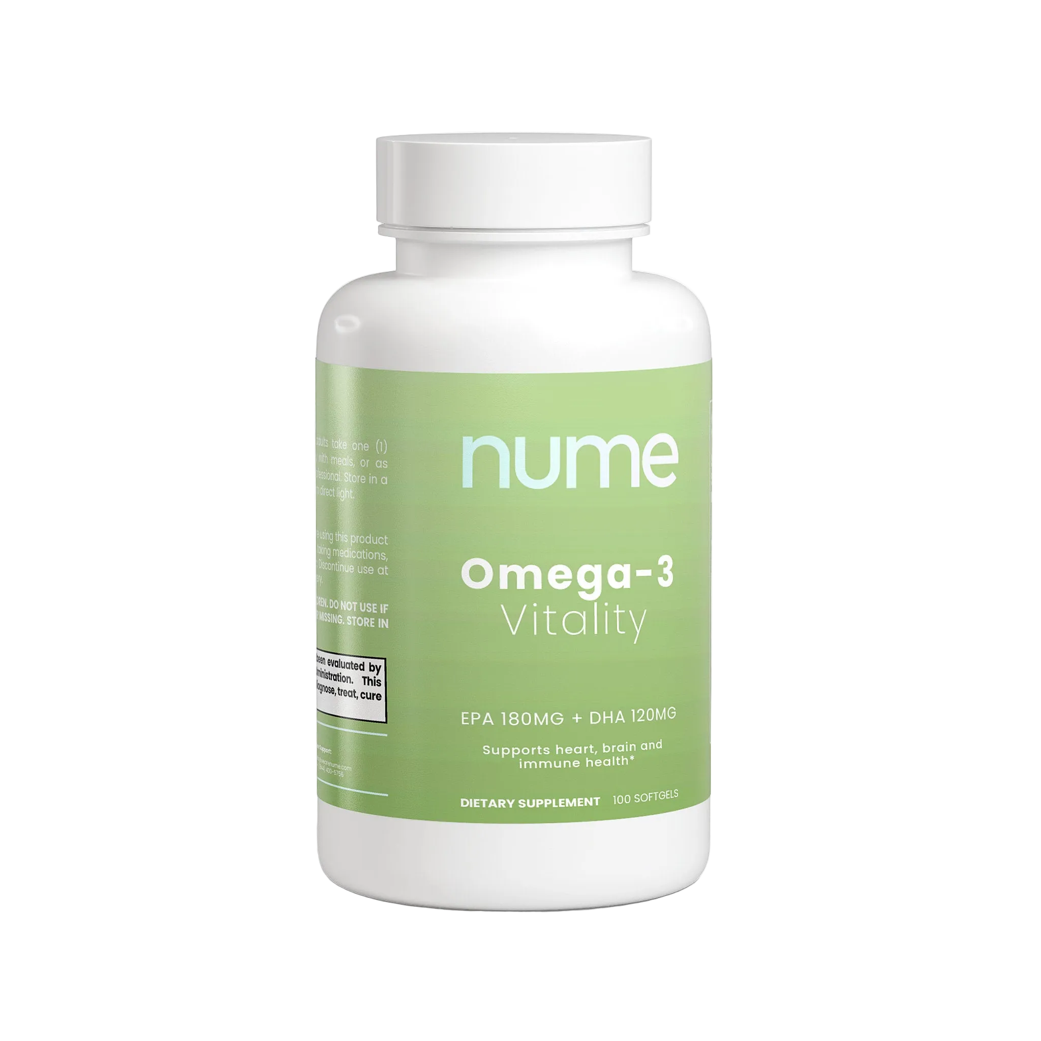 Nume supplement facts label
