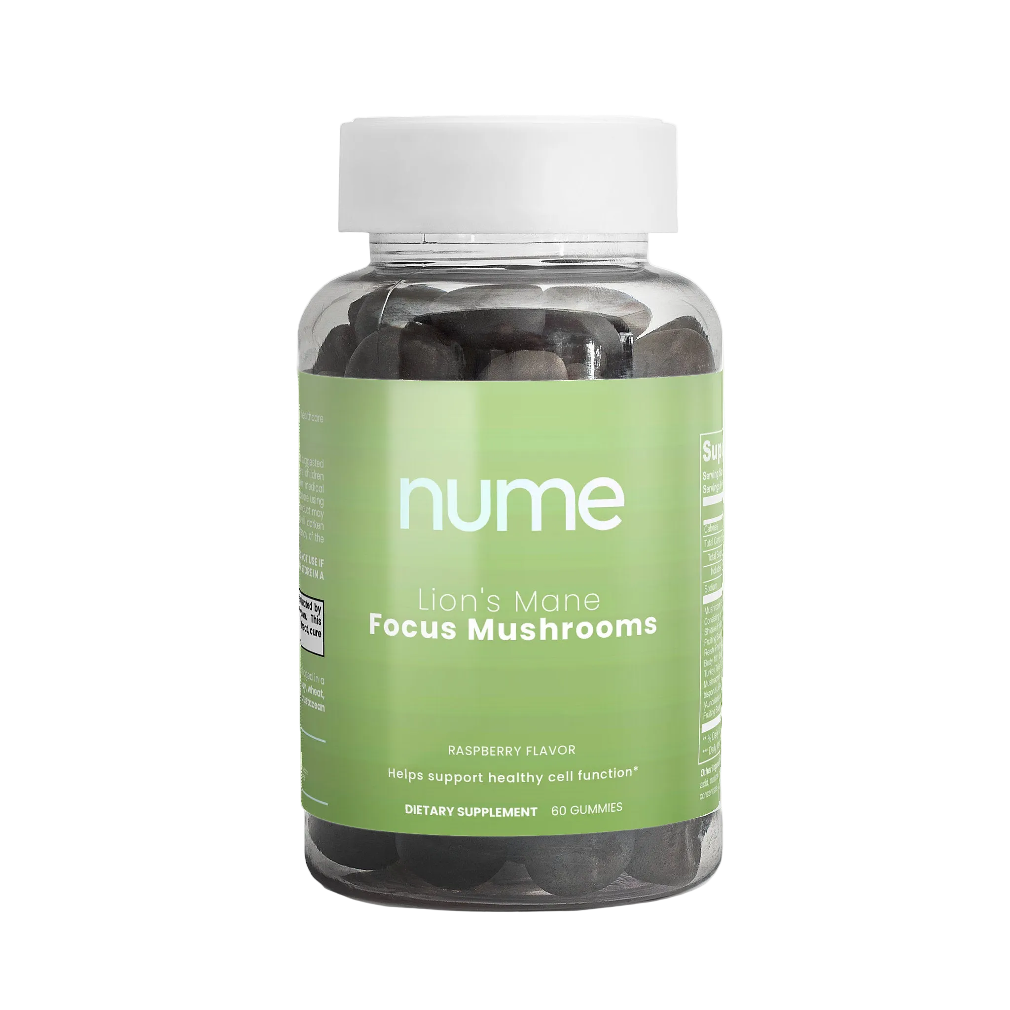 Nume supplement facts label