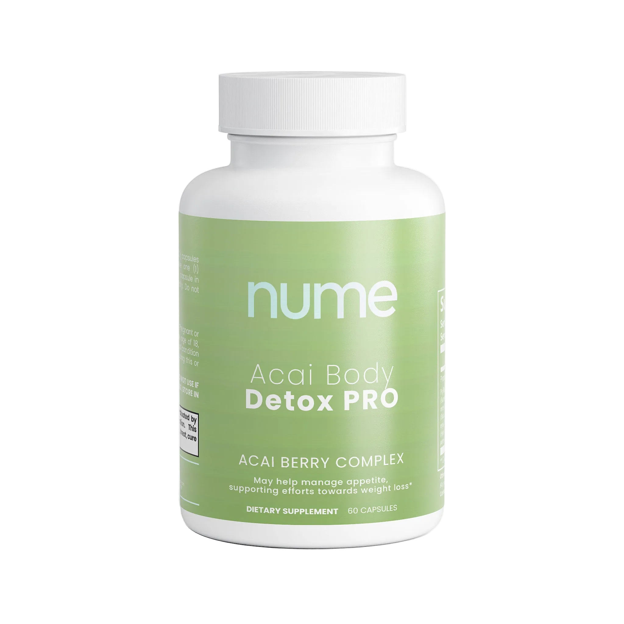 Nume supplement facts label