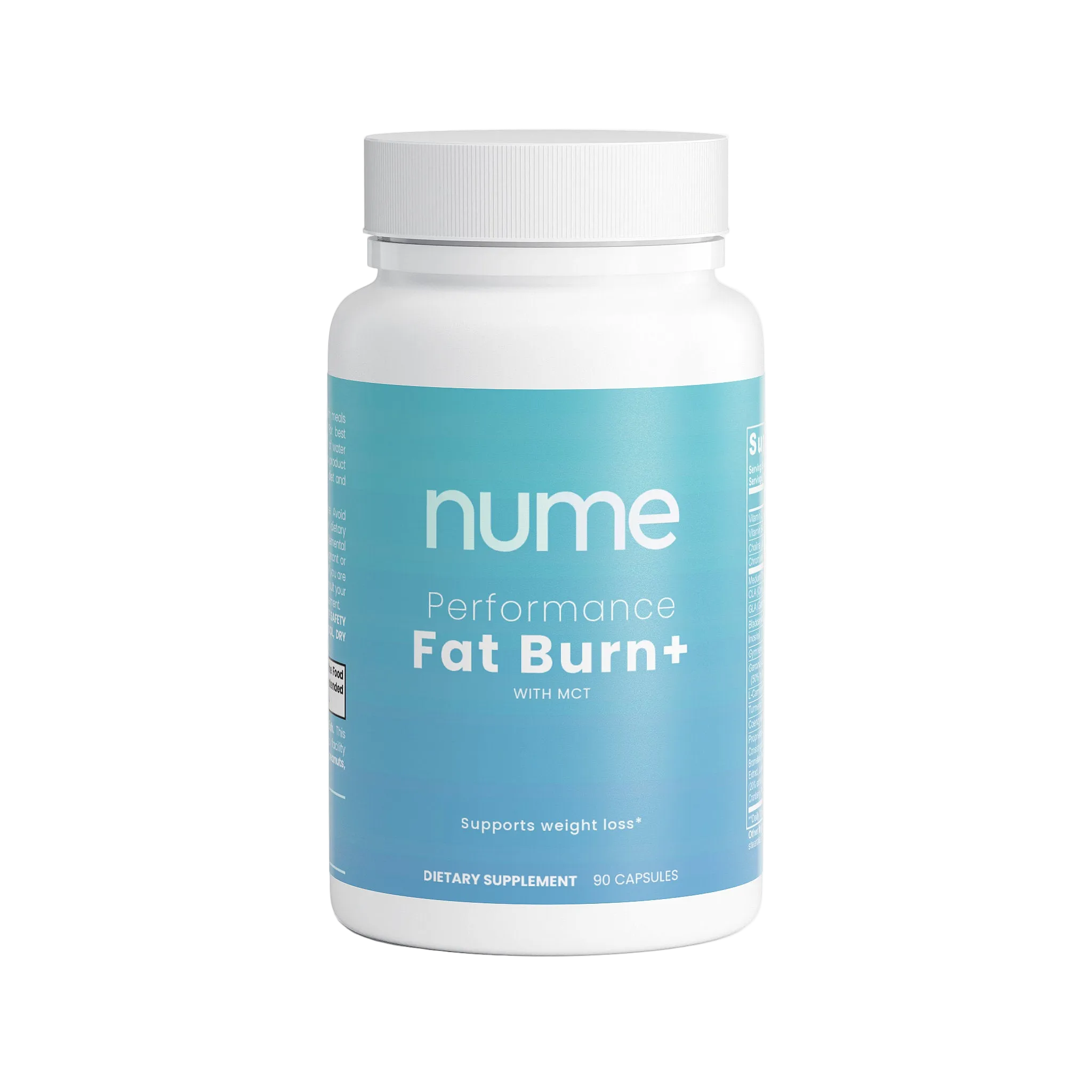 Nume supplement facts label