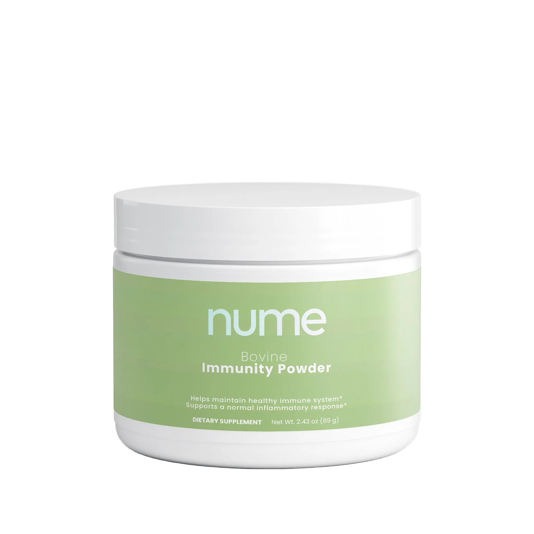 Nume supplement facts label